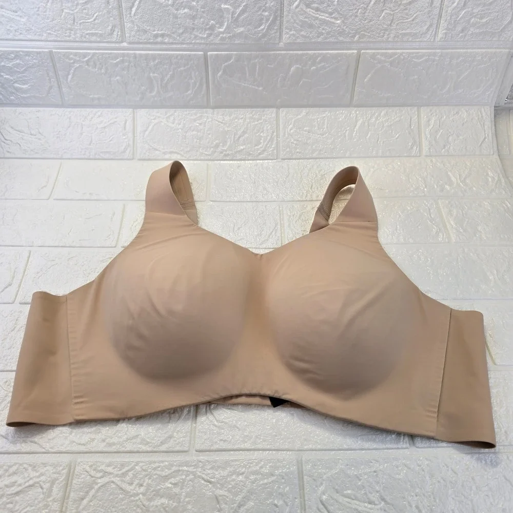 Knix Catalyst Sports Bra Womens Size 8 Beige High Impact Wireless Adjustable